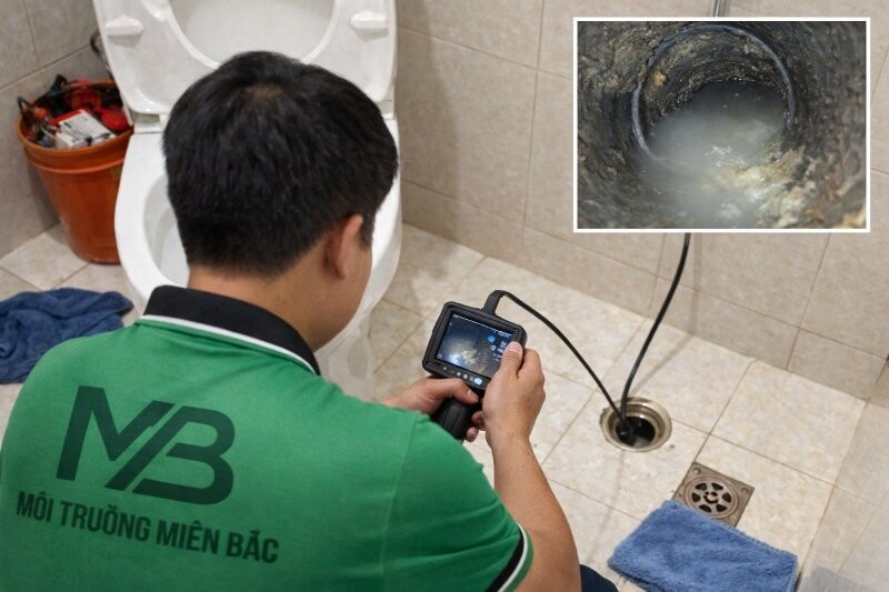 Camera soi đường ống xác định cụ thể vị trí tắc nghẽn 