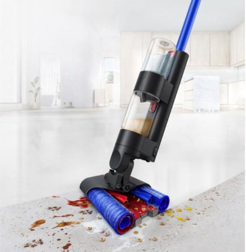 Dùng máy hút bụi khô ướt đa năng để hút bồn cầu bị tắc vật cứng