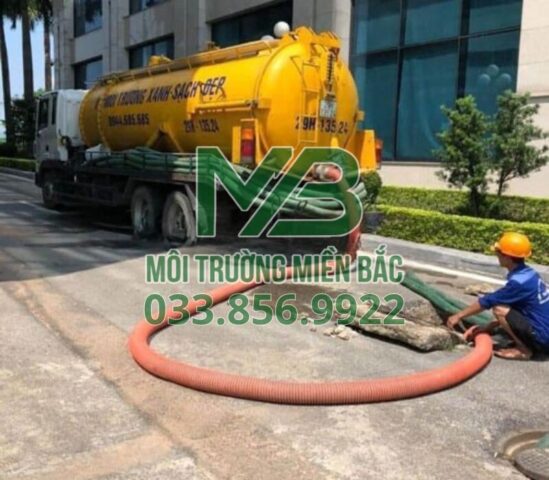 Hút bể phốt khách sạn tại khu vực Ba Đình